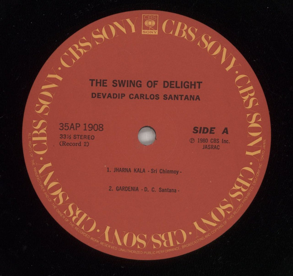 Santana The Swing Of Delight Japanese vinyl LP album (LP record) SNTLPTH878647