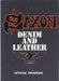 Saxon Denim And Leather UK tour programme TOUR PROGRAMME