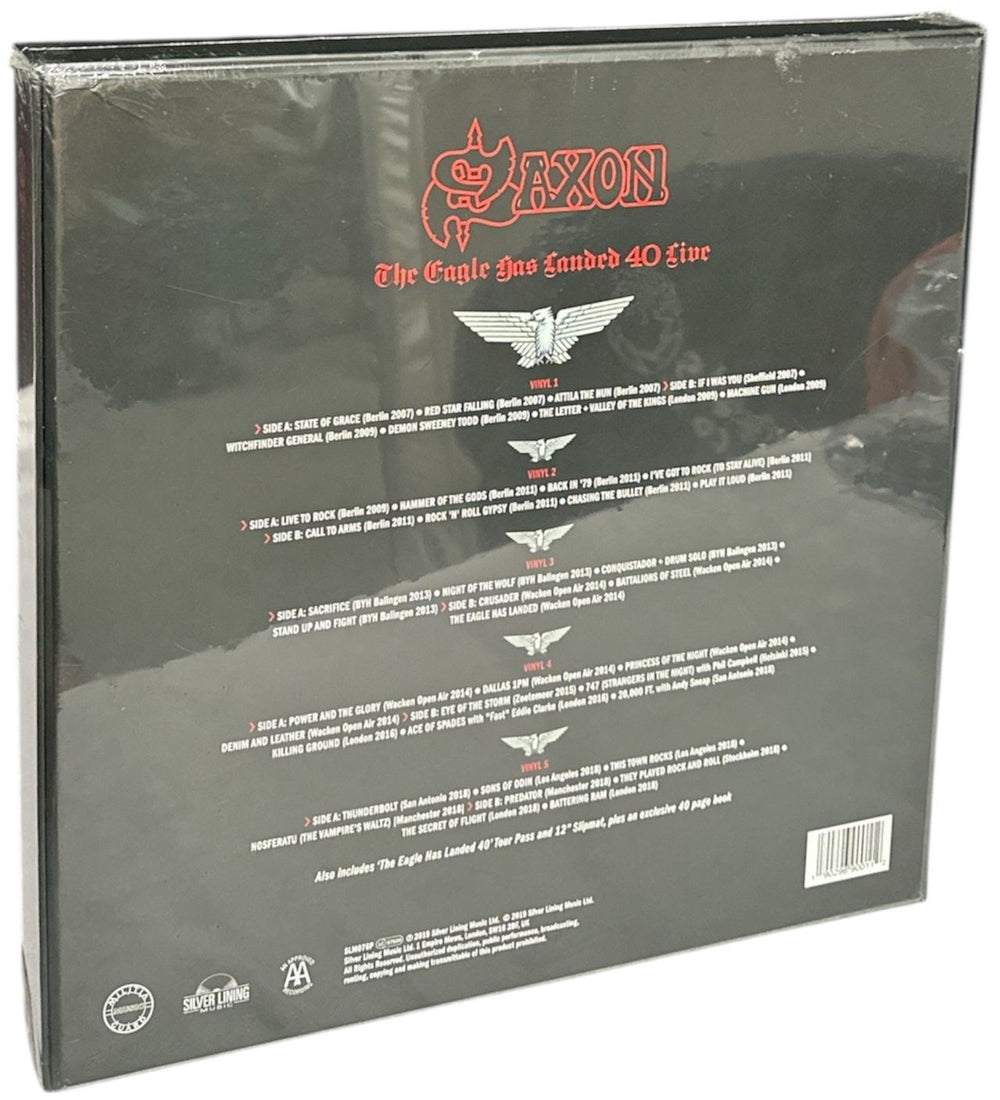 Saxon The Eagle Has Landed 40 Live - Sealed UK Vinyl Box Set 190296900112