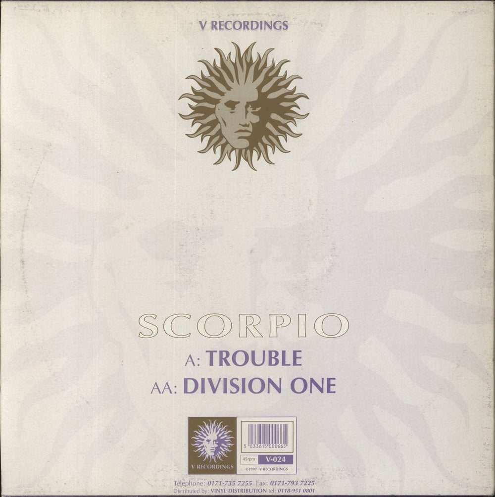 Scorpio Trouble/Division One UK 12" vinyl single (12 inch record / Maxi-single) 5033615000665