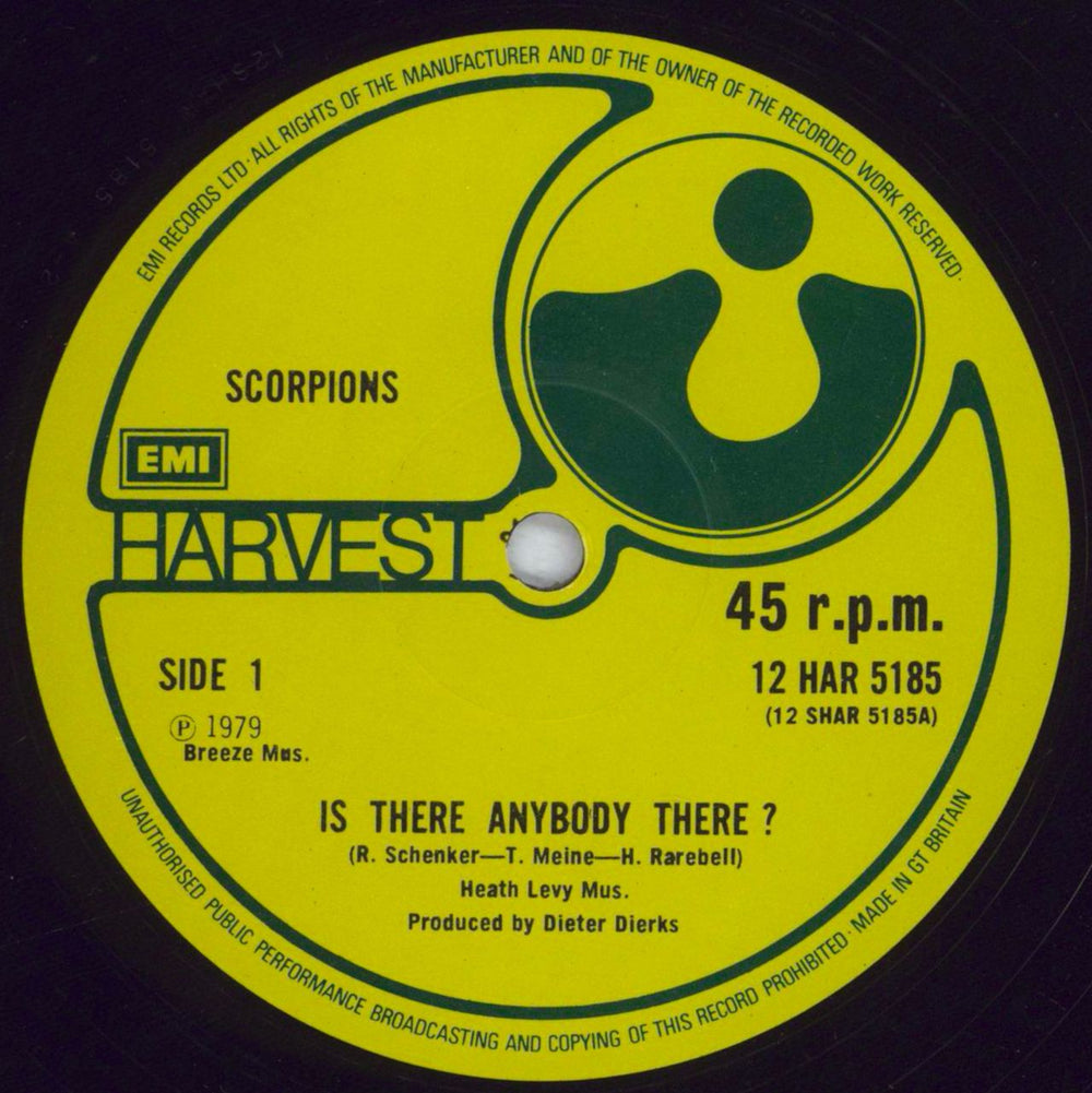 Scorpions Is There Anybody There? UK 12" vinyl single (12 inch record / Maxi-single) SCO12IS832817