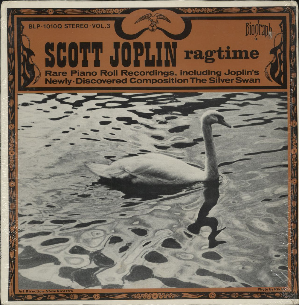 Scott Joplin Ragtime Vol. 3 - Stereo US vinyl LP album (LP record) BLP-1010Q