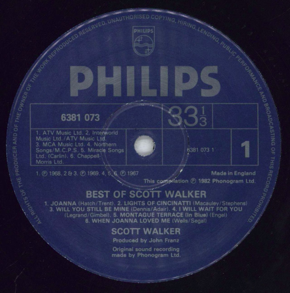 Scott Walker The Best Of Scott Walker - shrink UK vinyl LP album (LP record) SWLLPTH833272