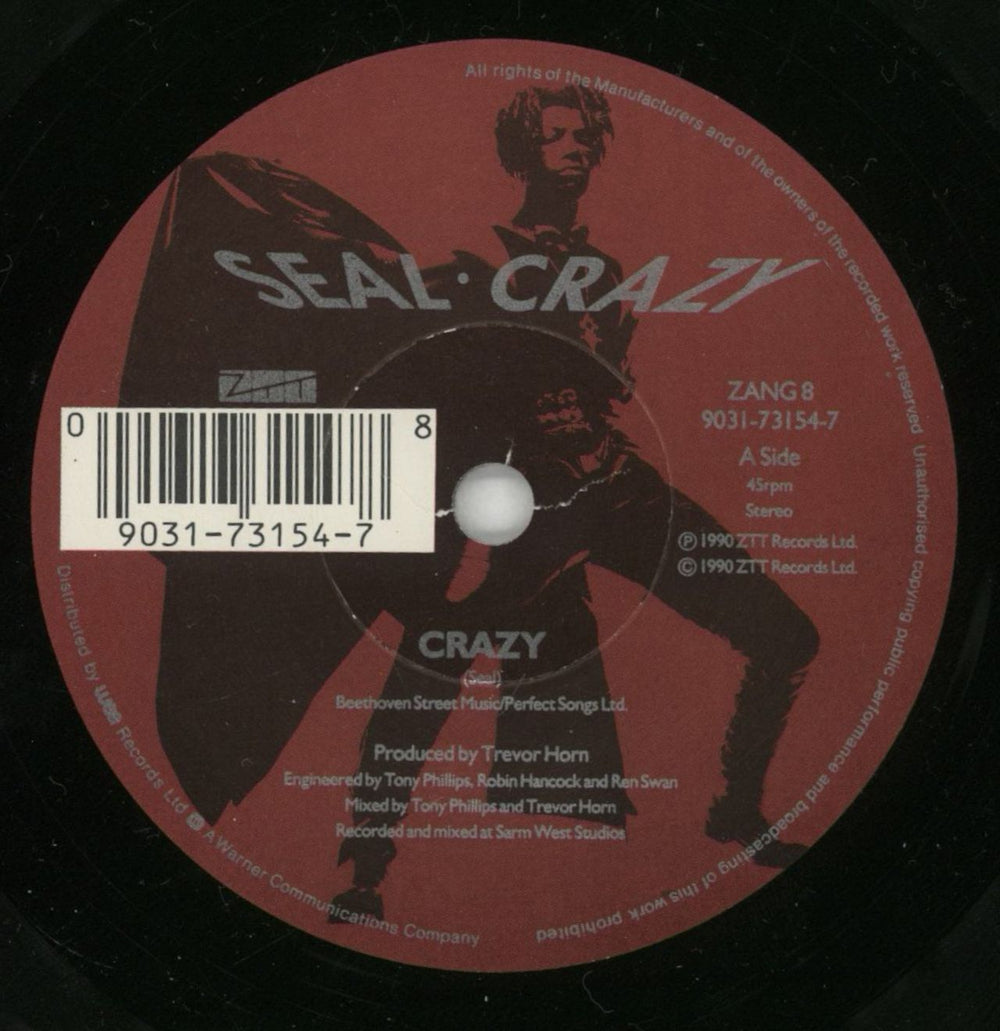 Seal Crazy UK 7" vinyl single (7 inch record / 45) SEA07CR49362