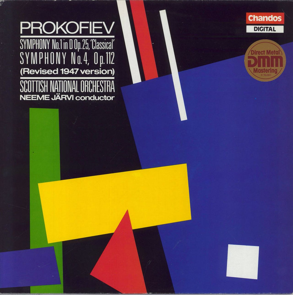 Sergei Prokofiev Prokofiev: Symphony No.1 In D Op.25, 'Classical' / Symphony No.4, Op.112 (Revised 1947 Version) UK vinyl LP album (LP record) ABRD1137