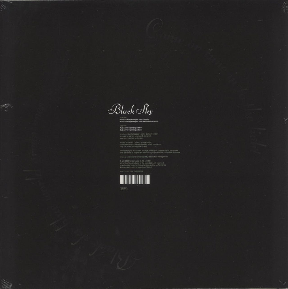 Shakespear's Sister Black Sky - Glow In The Dark Vinyl - Sealed UK 12" vinyl single (12 inch record / Maxi-single) 5061017253259