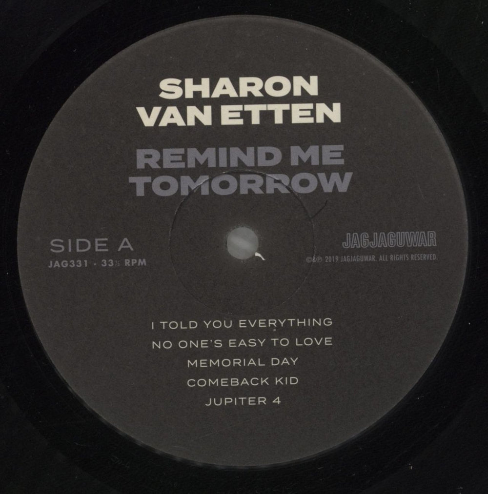 Sharon Van Etten Remind Me Tomorrow US vinyl LP album (LP record) XJALPRE809843
