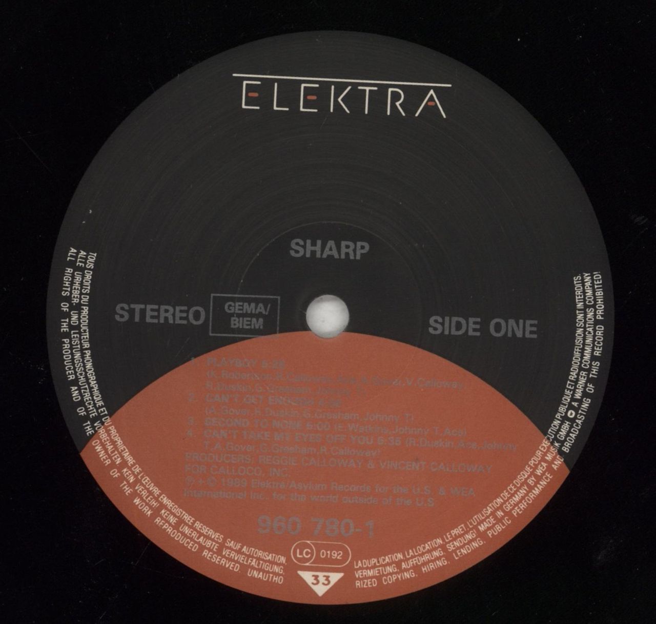 Sharp (Dance) Sharp German vinyl LP album (LP record) W6ALPSH856377
