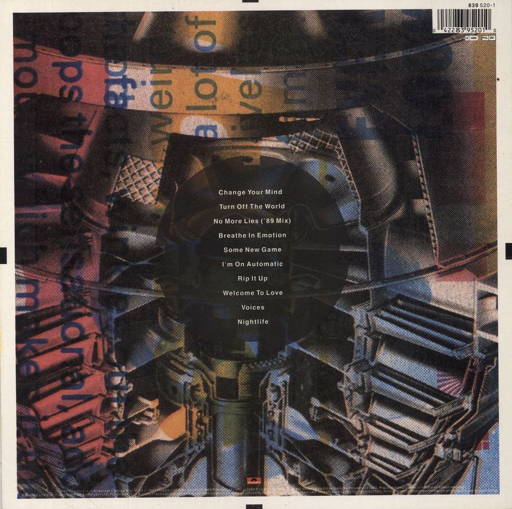 Sharpe & Numan Automatic - Stickered sleeve UK vinyl LP album (LP record) 042283952010