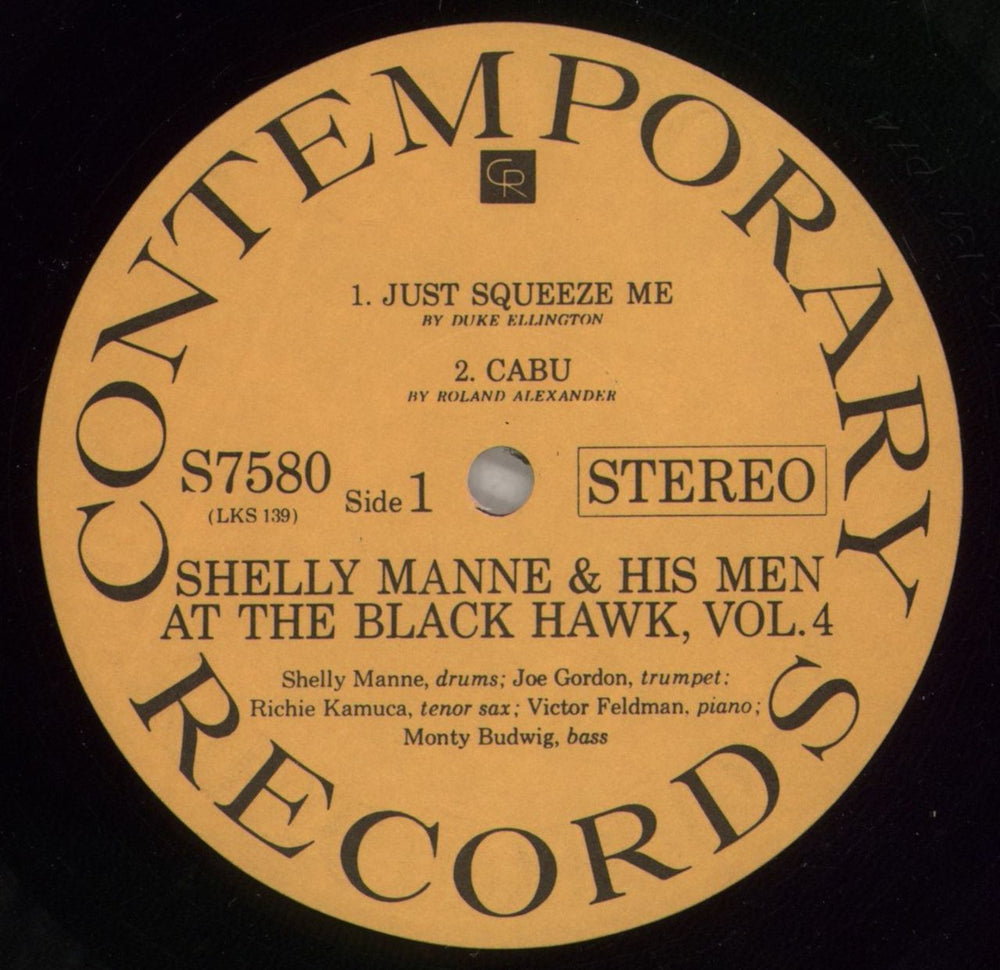 Shelly Manne At The Black Hawk, Vol. 4 US vinyl LP album (LP record) MNNLPAT744083