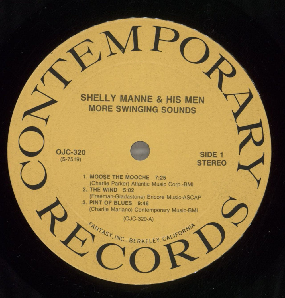 Shelly Manne More Swinging Sounds US vinyl LP album (LP record) MNNLPMO566070