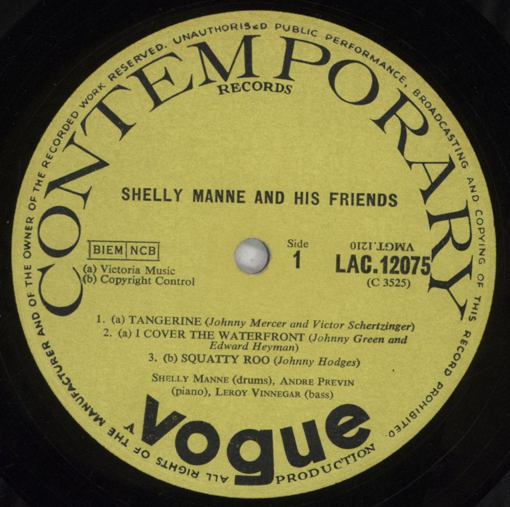 Shelly Manne Shelly Manne & His Friends UK vinyl LP album (LP record) MNNLPSH847306