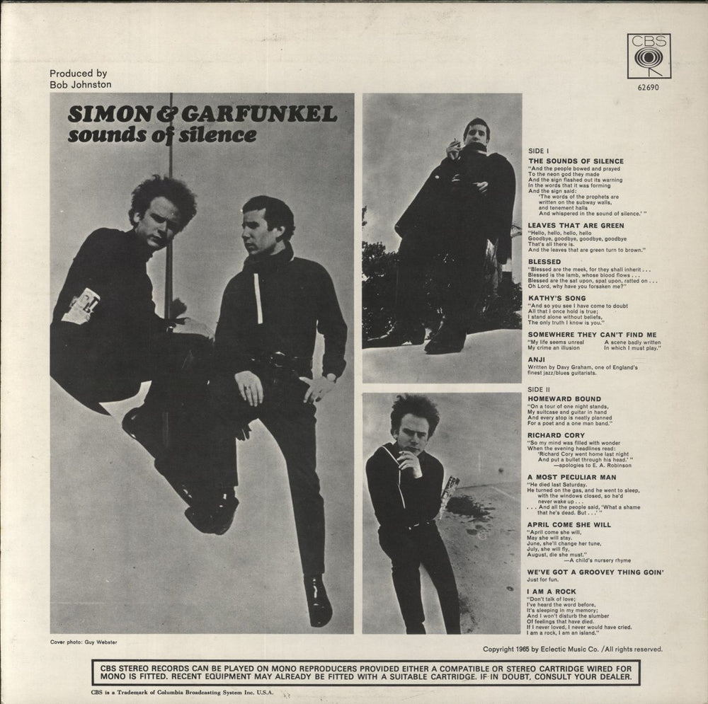 Simon & Garfunkel Sounds Of Silence - 3rd UK vinyl LP album (LP record)