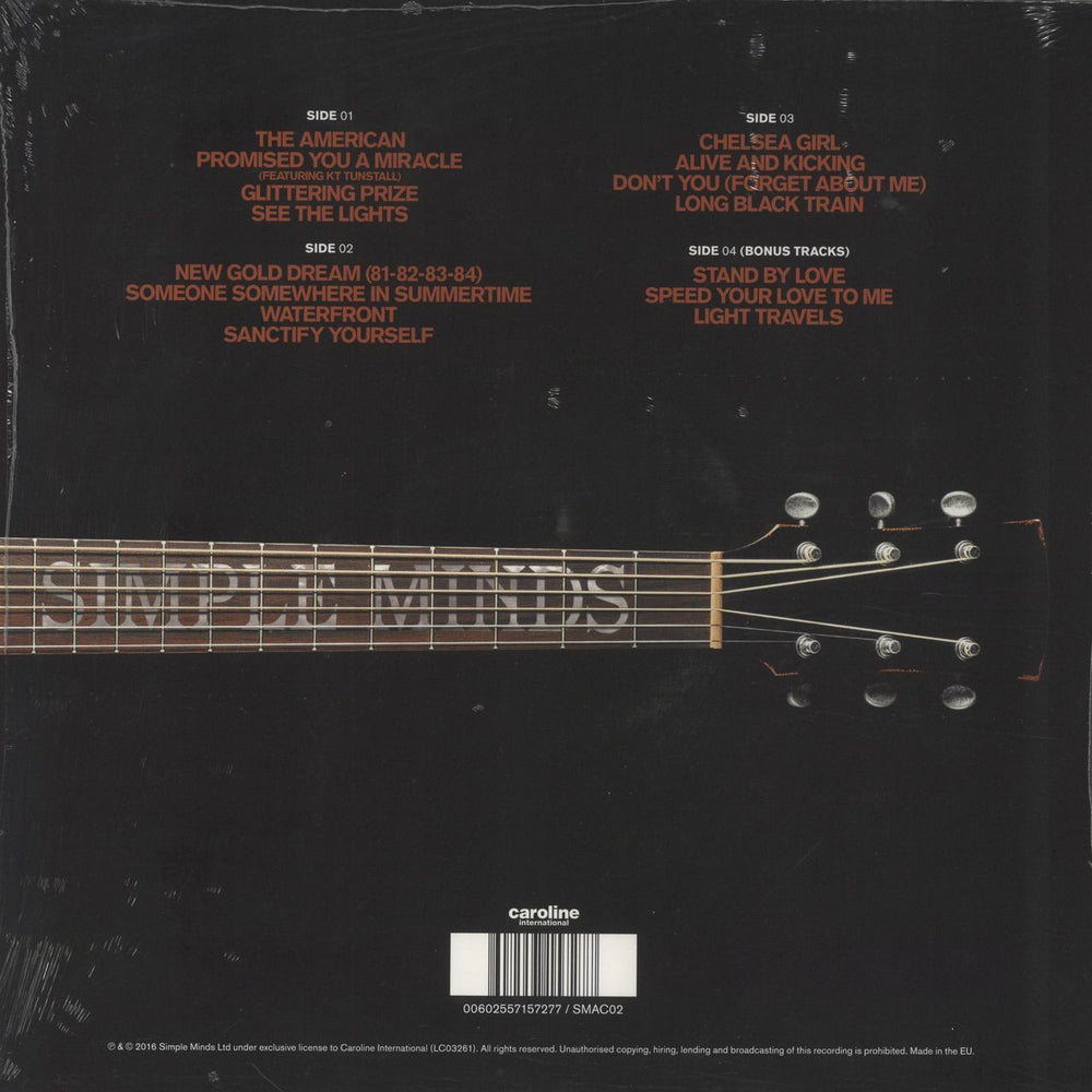 Simple Minds Acoustic - 180gm - Stickered Shrink UK 2-LP vinyl record set (Double LP Album) 602557157277