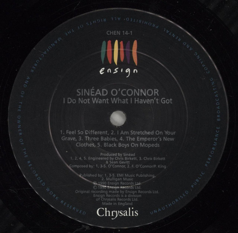 Sinead O'Connor I Do Not Want What I Haven't Got - VG UK vinyl LP album (LP record) SINLPID879318
