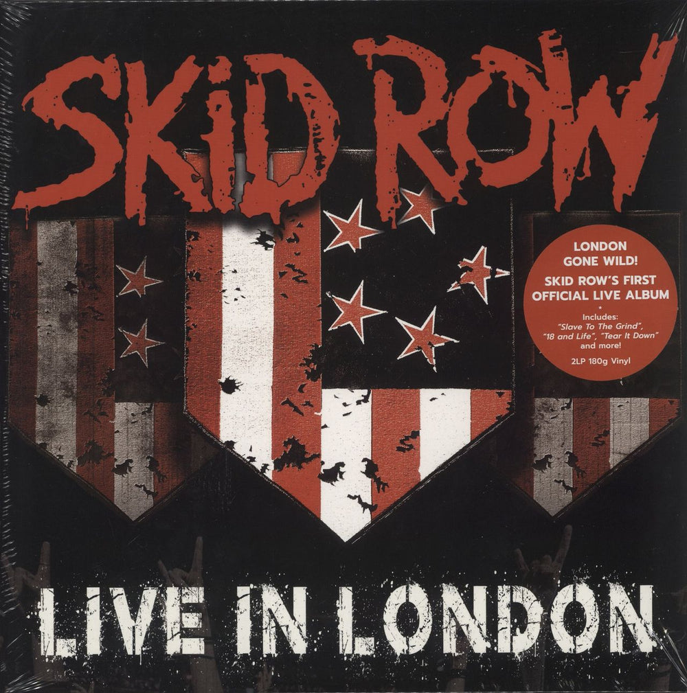 Skid Row (80s) Live In London - 180gram German 2-LP vinyl record set (Double LP Album) 0219124EMU