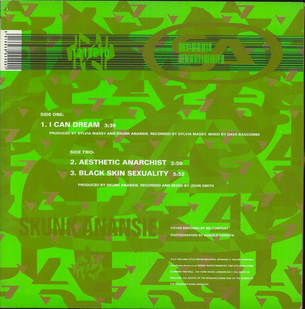 Skunk Anansie I Can Dream - Lime Green Vinyl UK 10" vinyl single (10 inch record) 5016958024901