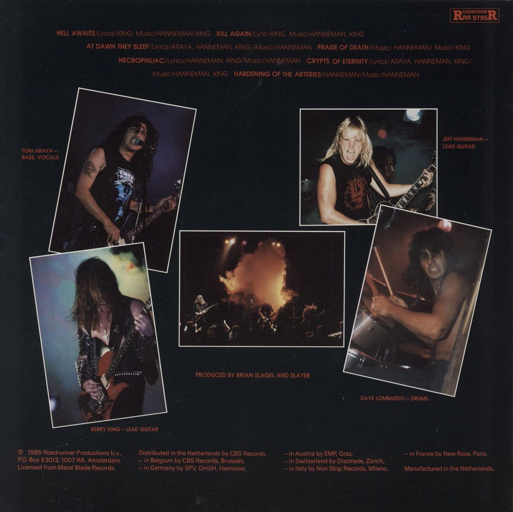 Slayer Hell Awaits - EX Dutch vinyl LP album (LP record)