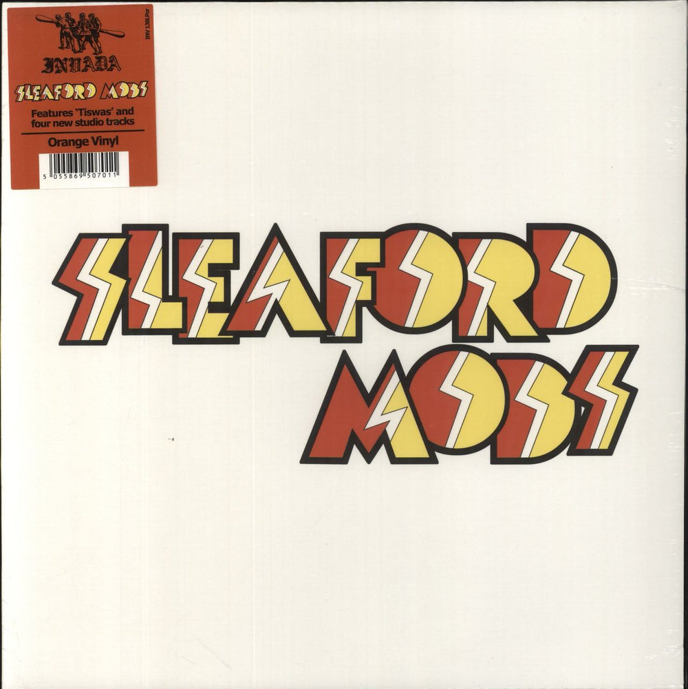 Sleaford Mods Tiswas EP - Orange vinyl - Sealed UK 12" vinyl single (12 inch record / Maxi-single) INV138LP