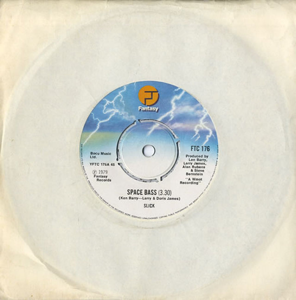 Slick Space Bass UK 7" vinyl single (7 inch record / 45) FTC176