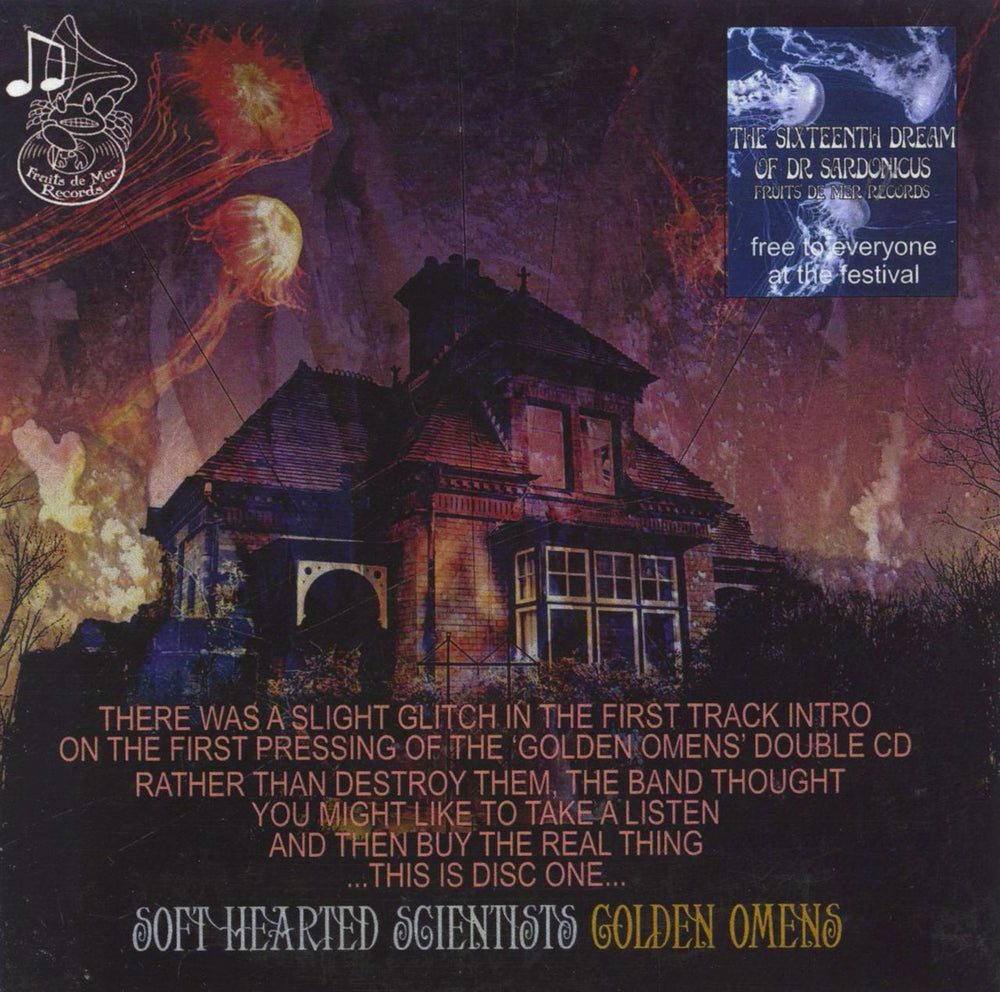 Soft Hearted Scientists Golden Omens + Replacement/Promo Discs UK 2 CD album set (Double CD) Deleted
