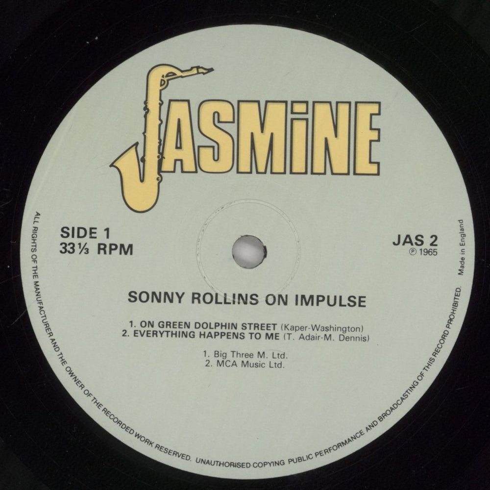 Sonny Rollins On Impulse! UK vinyl LP album (LP record) SOZLPON586275