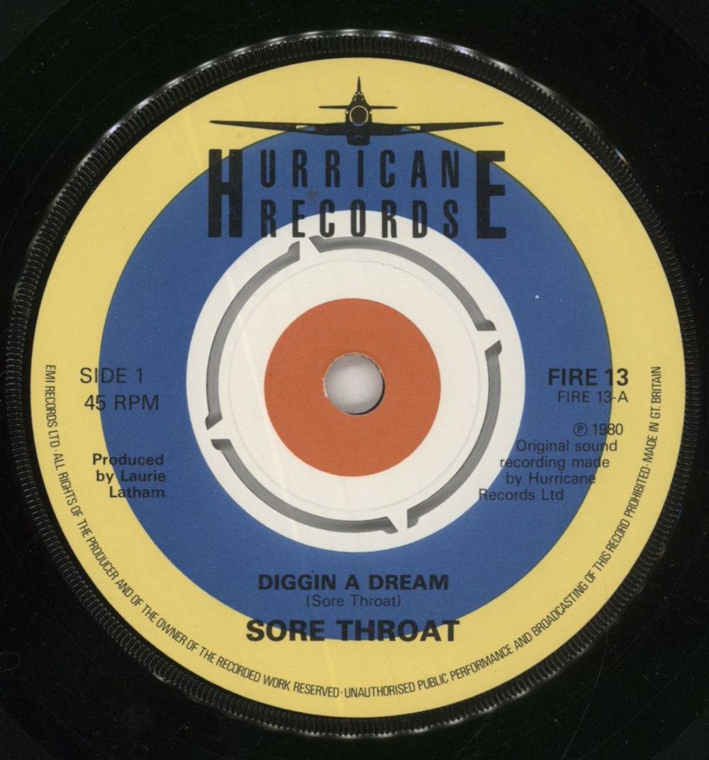 Sore Throat (Power Pop) Diggin A Dream UK 7" vinyl single (7 inch record / 45) Y1R07DI857986
