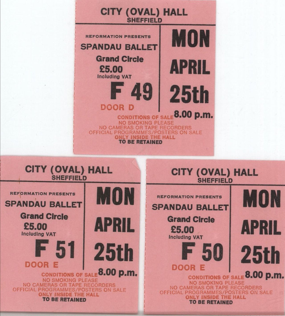 Spandau Ballet Over Britain + ticket stubs UK tour programme SPBTROV114729