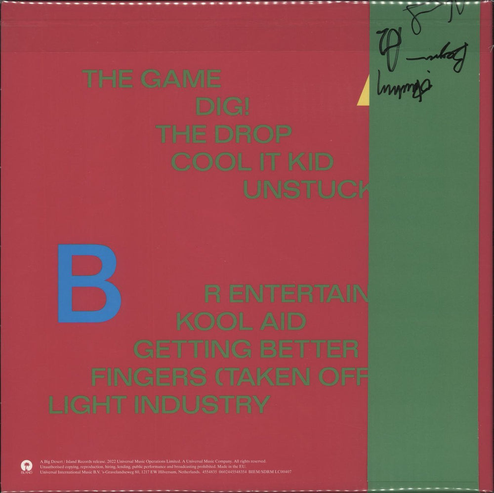 Sports Team Gulp! - Green Vinyl - Assai Edition - Autographed Obi UK vinyl LP album (LP record) 602445548354