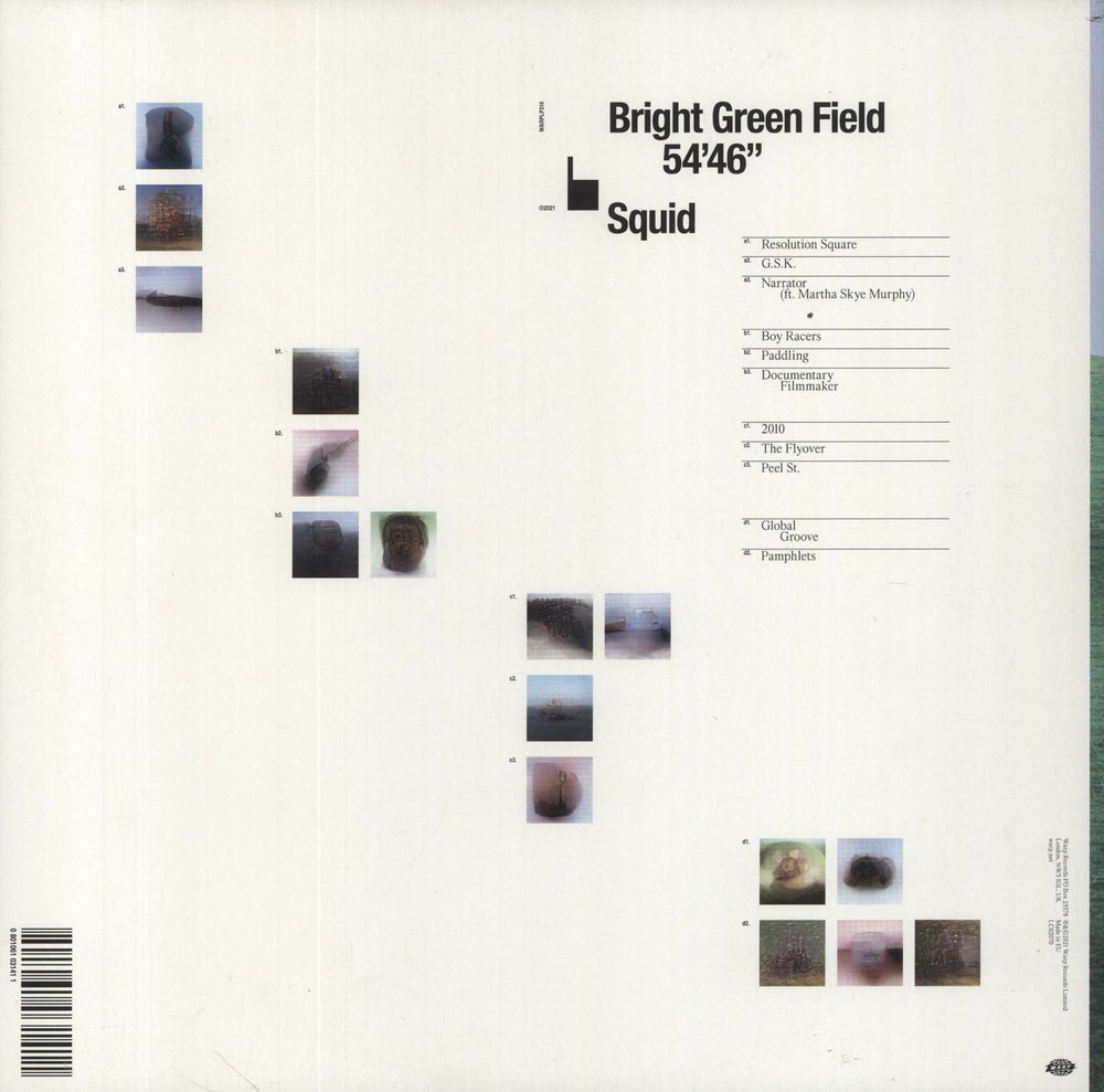 Squid Bright Green Field - Autographed UK 2-LP vinyl record set (Double LP Album) 801061031411
