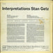 Stan Getz Interpretations UK vinyl LP album (LP record)
