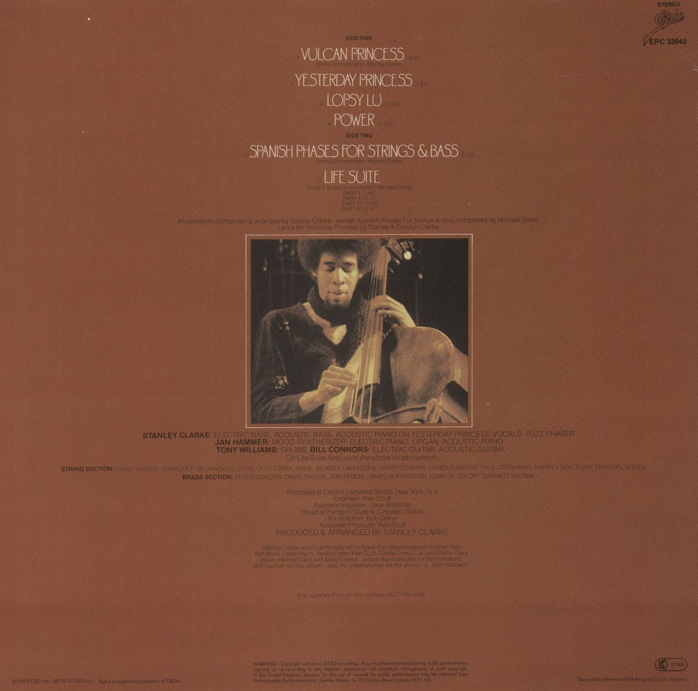 Stanley Clarke Stanley Clarke UK vinyl LP album (LP record)