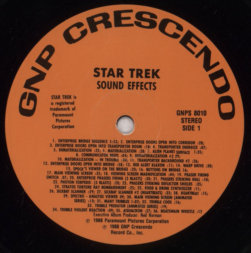 Star Trek Sound Effects From The Original TV Soundtrack - Shrink US vinyl LP album (LP record) REKLPSO584968