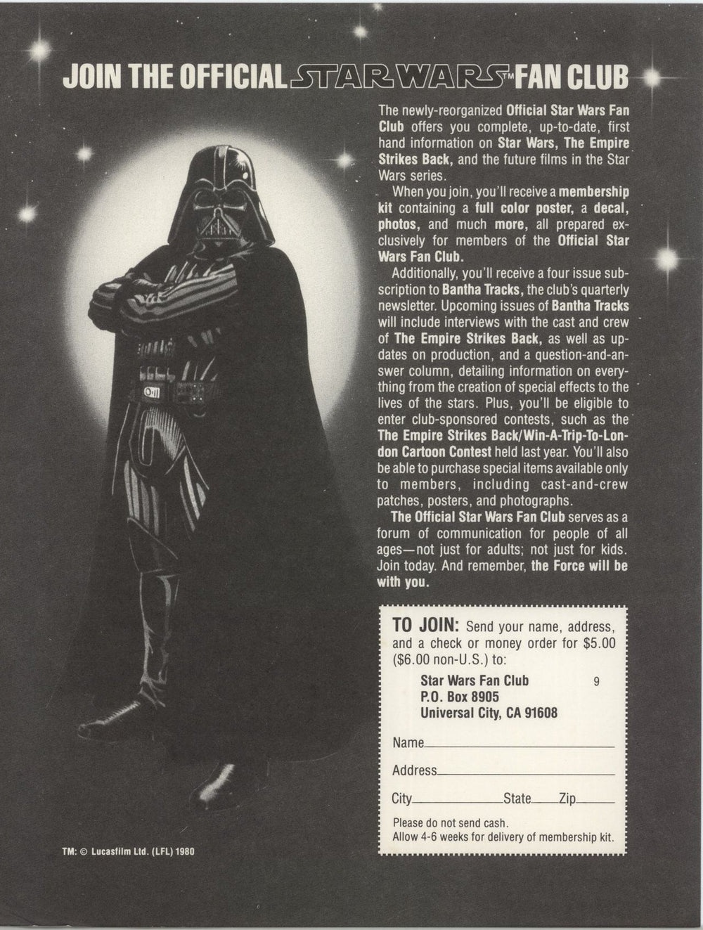 Star Wars The Empire Strikes Back - White Label Promo + Insert US Promo vinyl LP album (LP record)