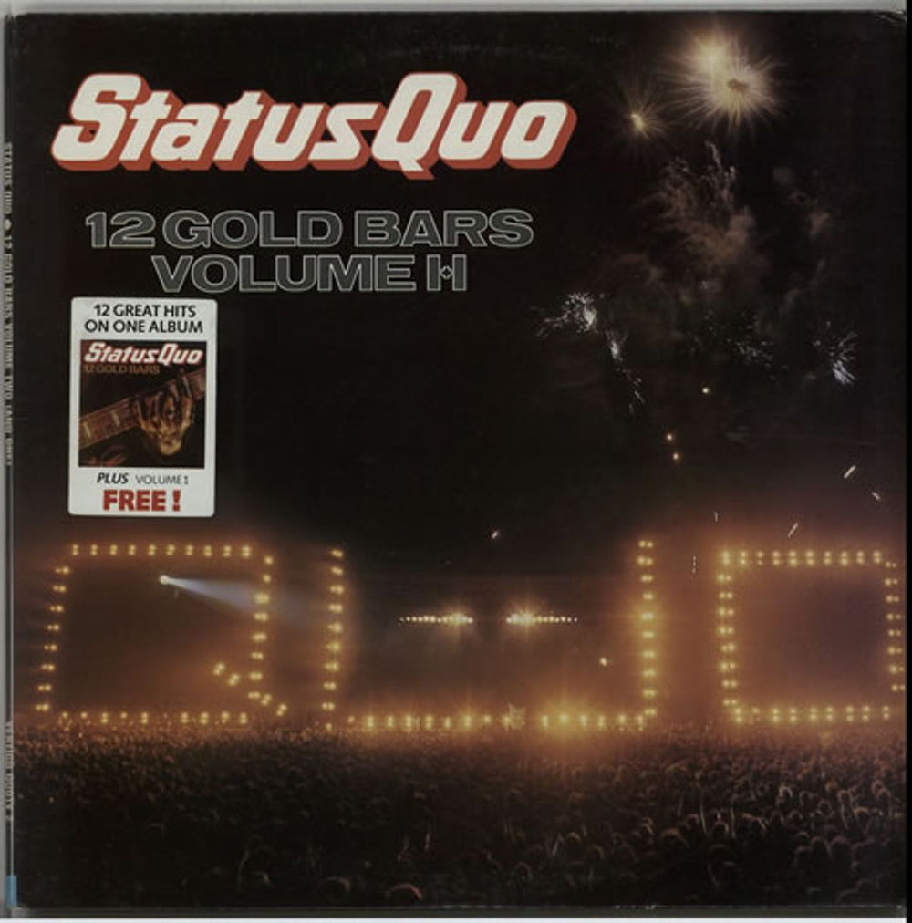 Status Quo 12 Gold Bars Volume I+I UK 2-LP vinyl record set (Double LP Album) QUOTV2