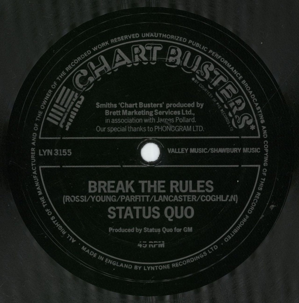 Status Quo Down Down - Flexi UK 7" vinyl single (7 inch record / 45)