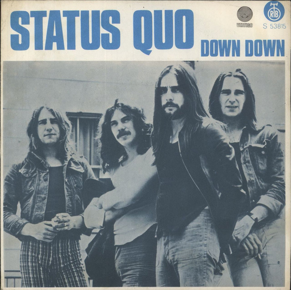 Status Quo Down Down + Sleeve - EX Yugoslavian 7" vinyl single (7 inch record / 45) S53815