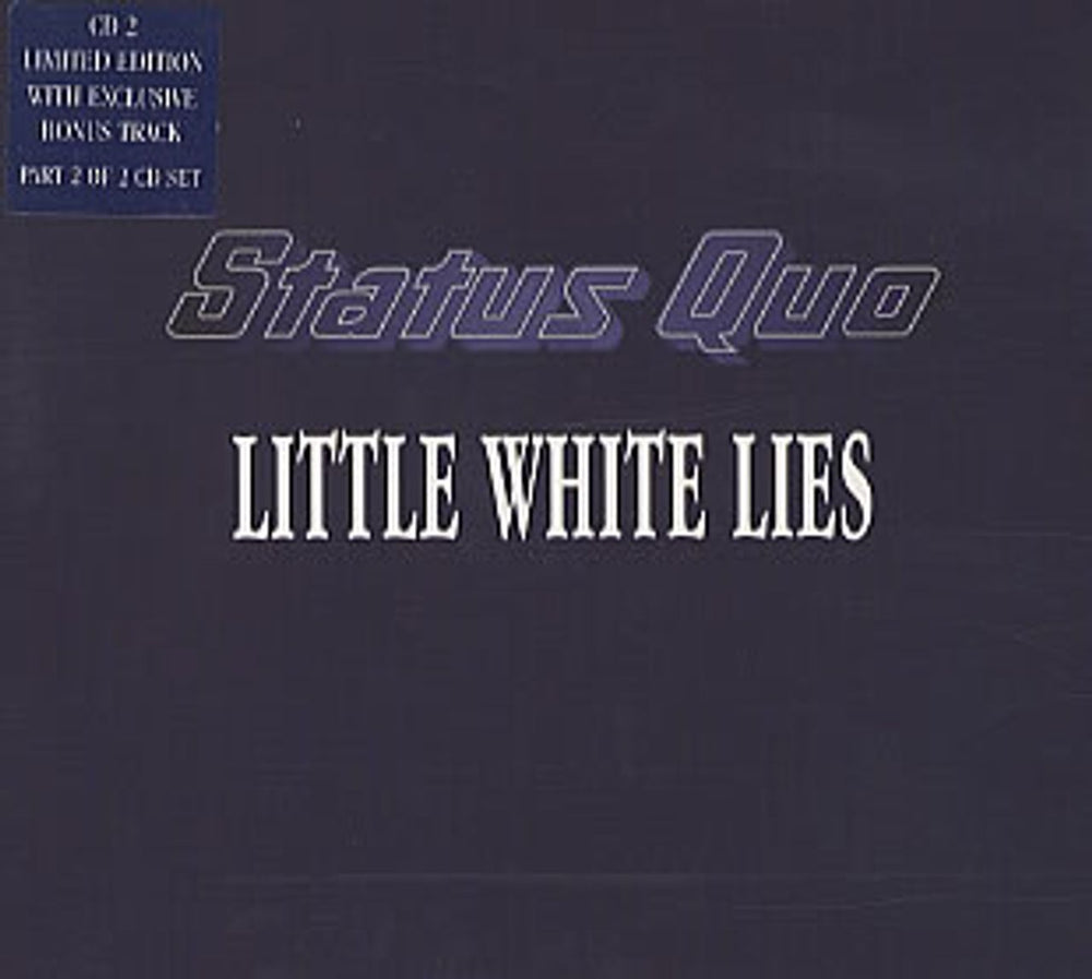 Status Quo Little White Lies UK 2-CD single set (Double CD single) EAGXA/S101