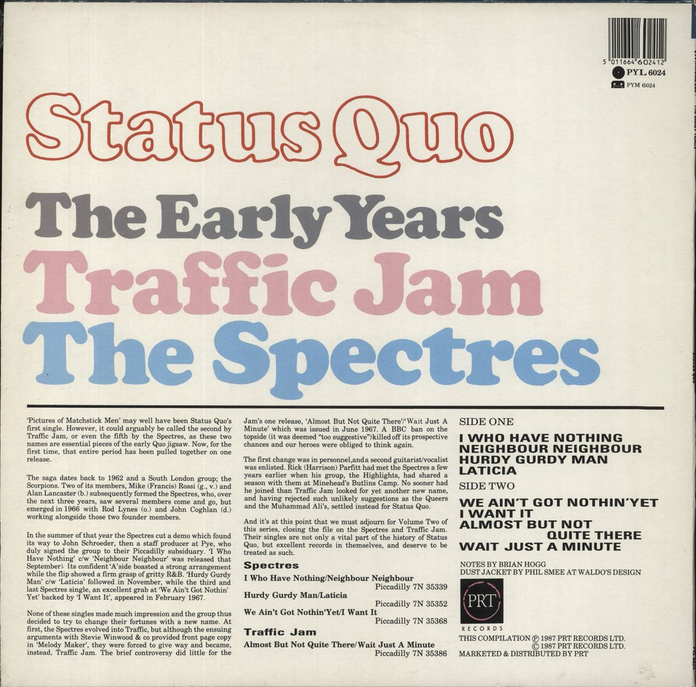 Status Quo Quotations Volume 1 - The Early Years UK vinyl LP album (LP record) 5011664602412