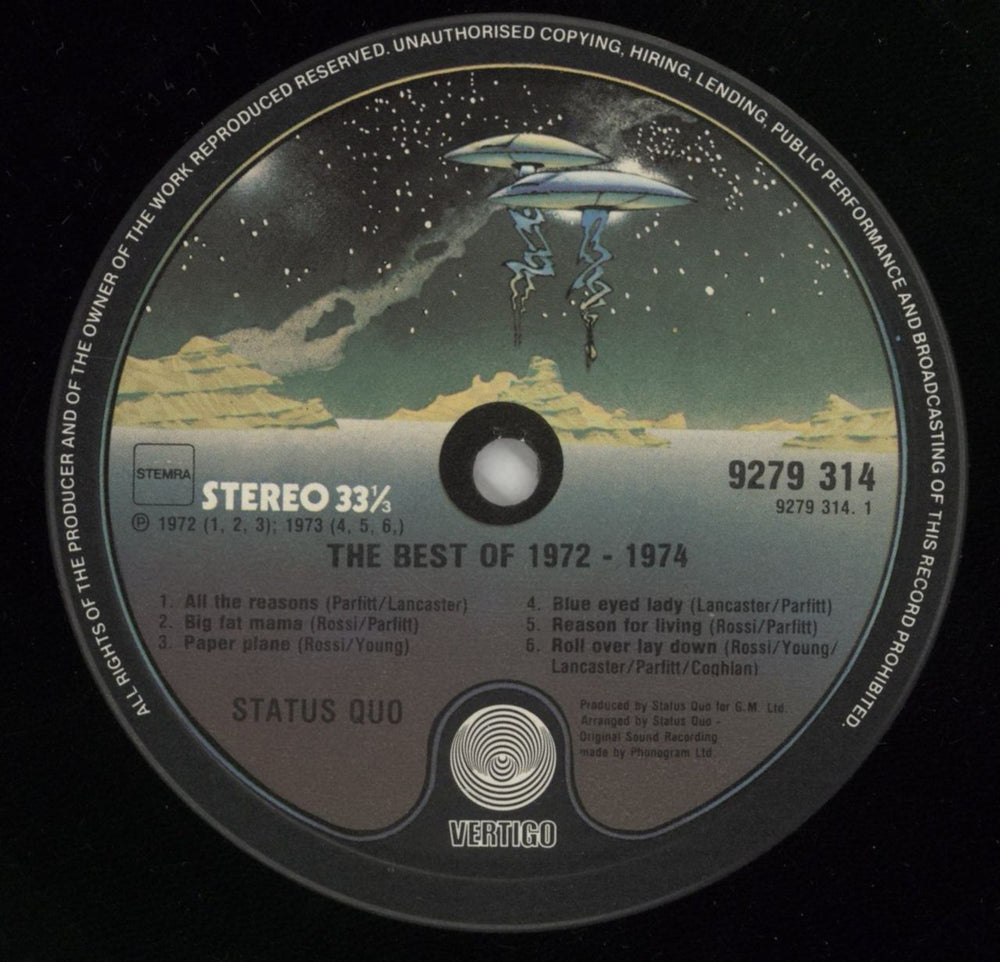 Status Quo The Best Of 1972-1974 - Shrink Dutch vinyl LP album (LP record) QUOLPTH865084