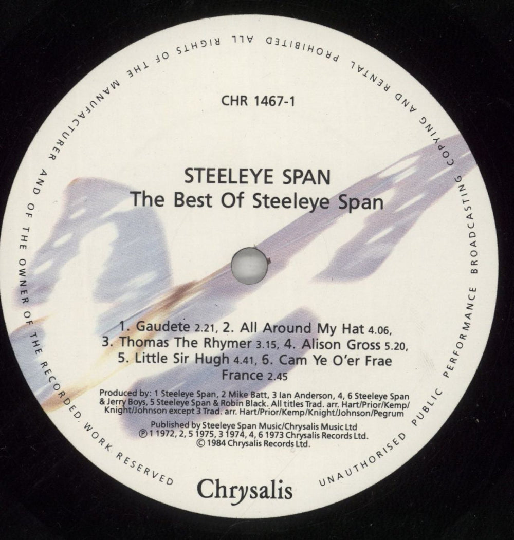 Steeleye Span The Best Of Steeleye Span UK vinyl LP album (LP record) SSPLPTH340159