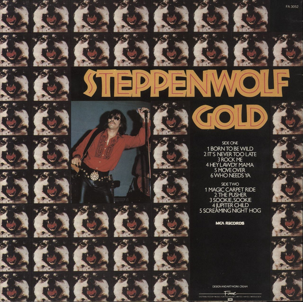 Steppenwolf Gold UK vinyl LP album (LP record)