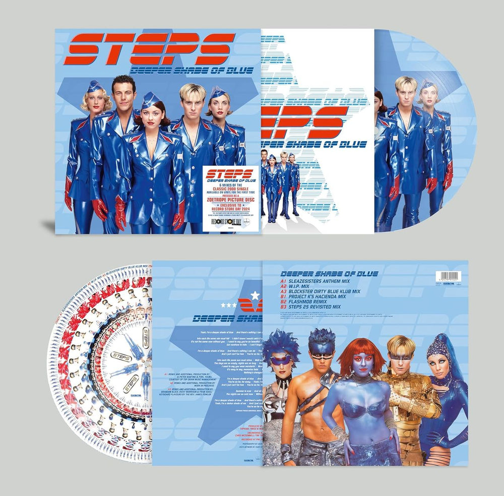 Steps Deeper Shade Of Blue - RSD24 - Zoetrope Picture Disc - Sealed UK 12" vinyl picture disc (12 inch picture record) EPS2PDE839046