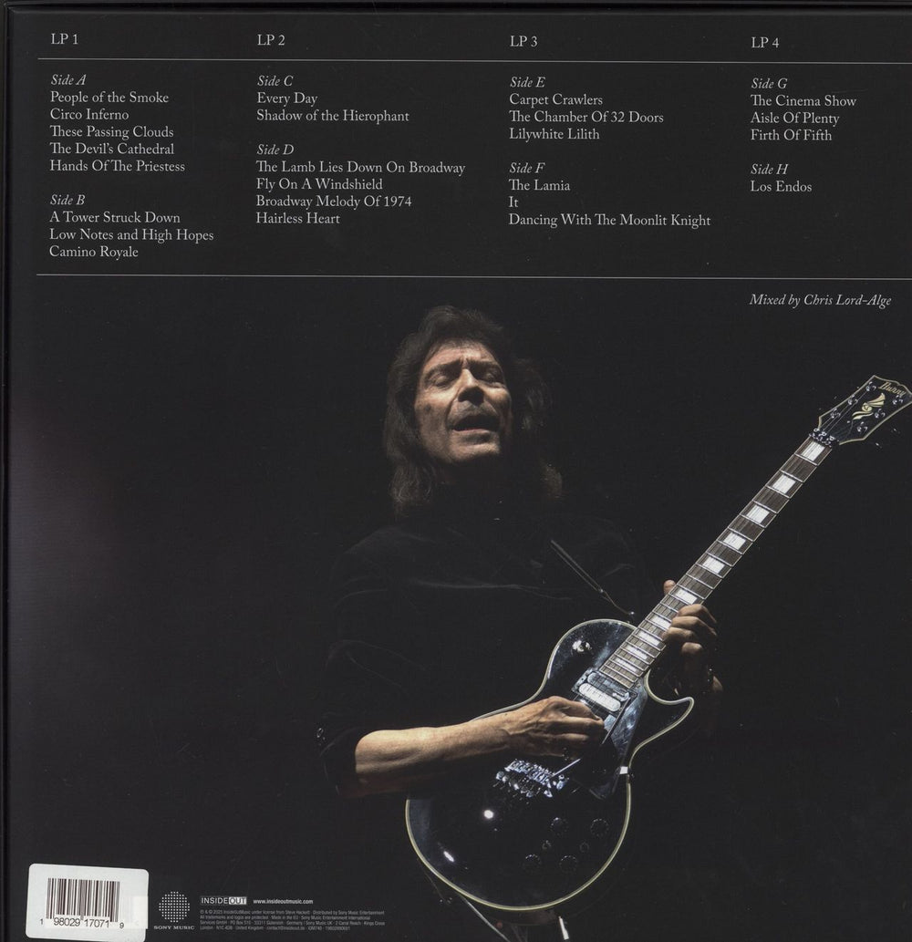 Steve Hackett The Lamb Stands Up Live At The Royal Albert Hall - 4-LP Box Set - Purple Vinyl - Autographed UK 4-LP vinyl album record set 198029170719