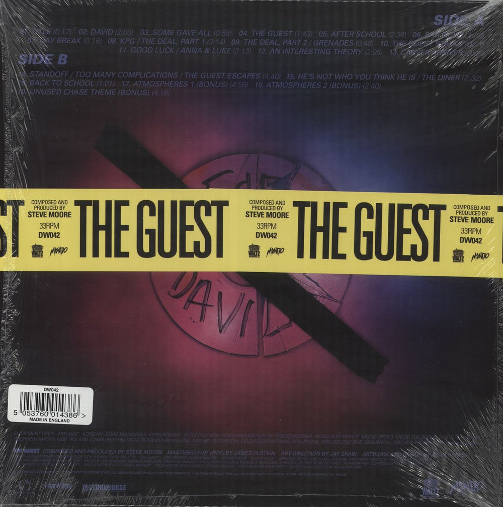 Steve Moore The Guest - Red Vinyl - Shrink UK vinyl LP album (LP record) 5053760014386
