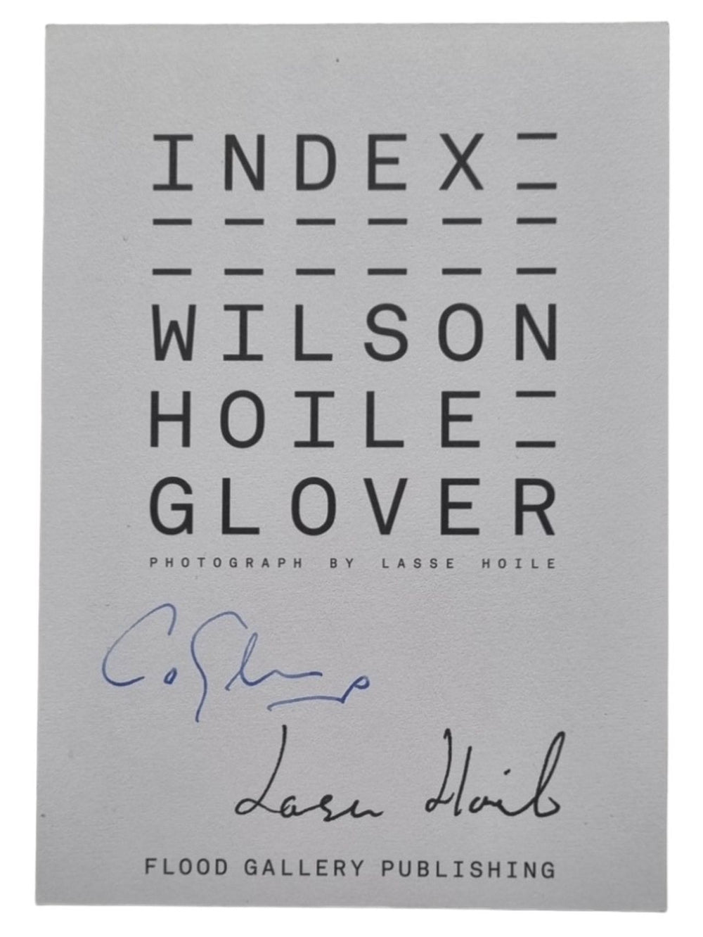 Steven Wilson Index - Red & Gold Cover + Signed Postcard UK book