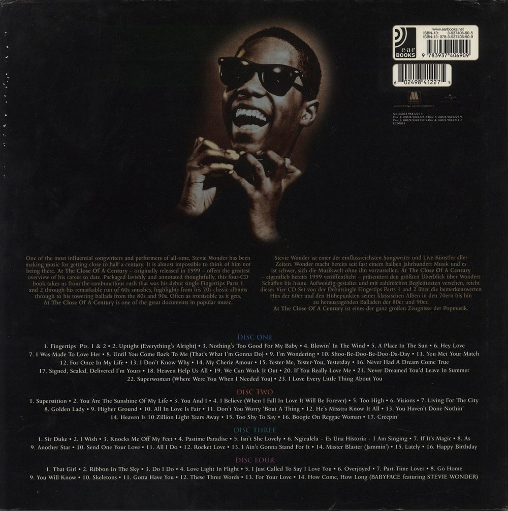 Stevie Wonder At The Close Of A Century UK 4-CD album set 602498412275