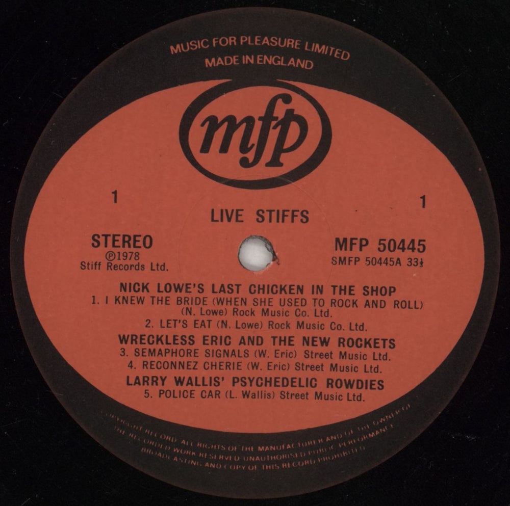 Stiff Records Live Stiffs - EX UK vinyl LP album (LP record) SX8LPLI130929