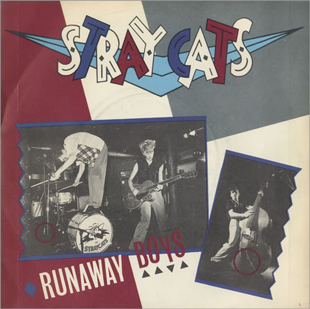 Stray Cats Runaway Boys - Inj UK 7" vinyl single (7 inch record / 45) SCAT1