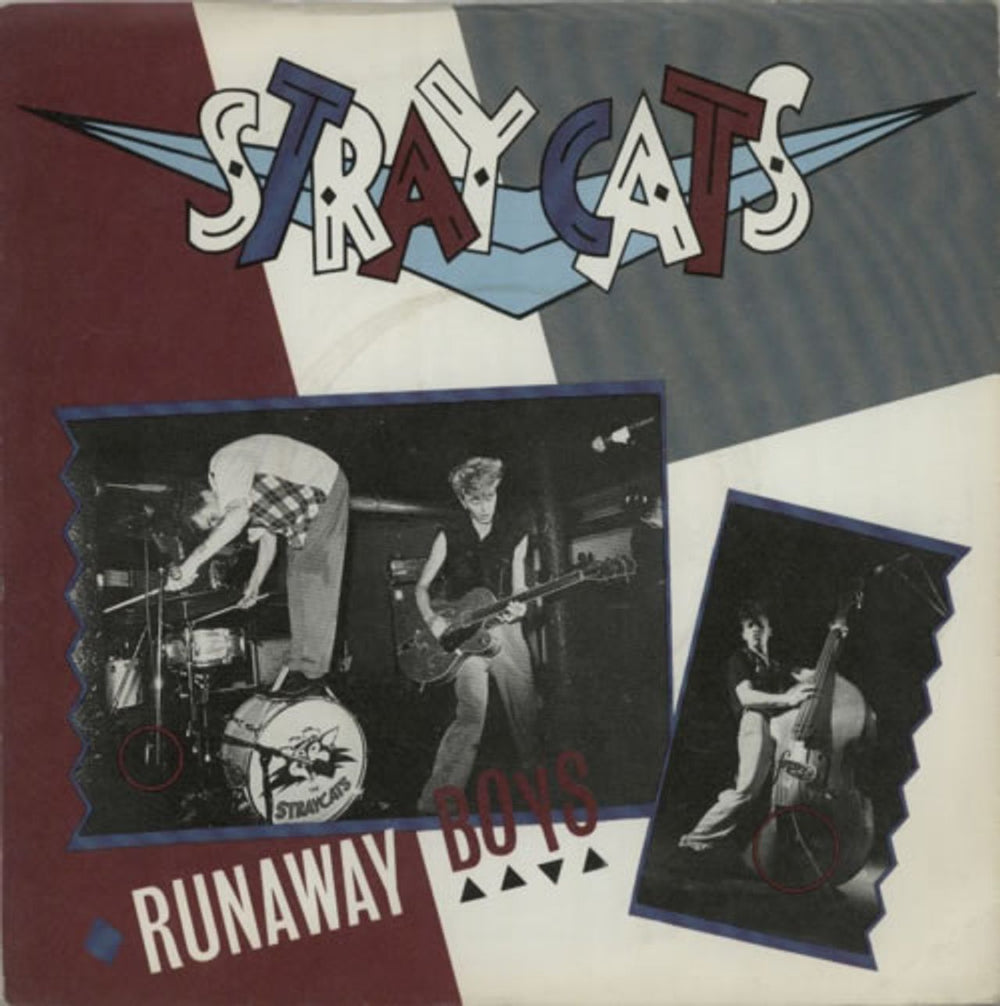 Stray Cats Runaway Boys - Solid UK 7" vinyl single (7 inch record / 45) SCAT1